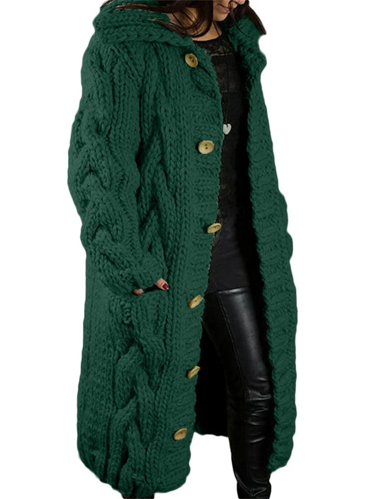 Cameron™  Florence - Long Comfortable Knitted Coat