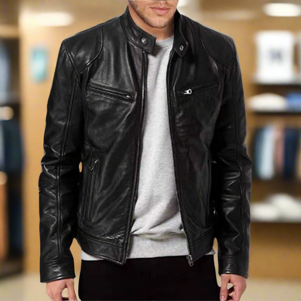 Cameron™ Ethan - Stylish Vegan Leather Jacket