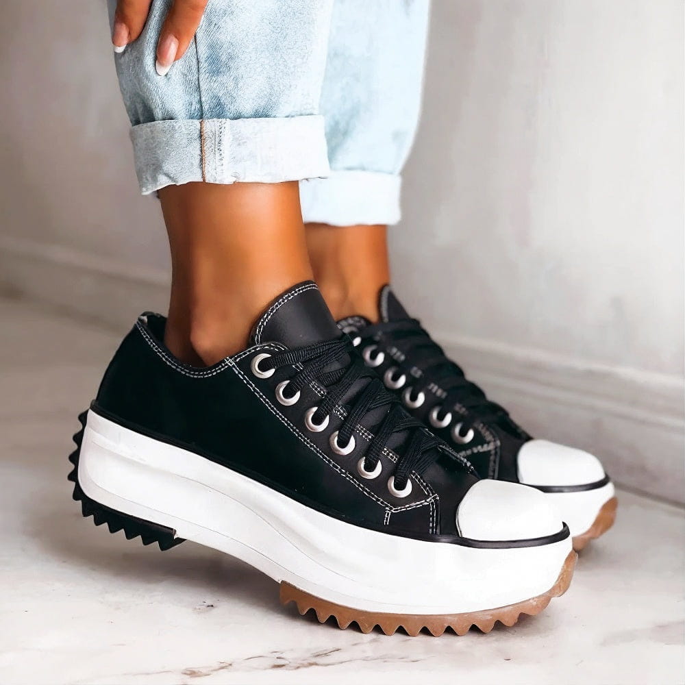 Cameron™ Marley | Leather platform sneakers