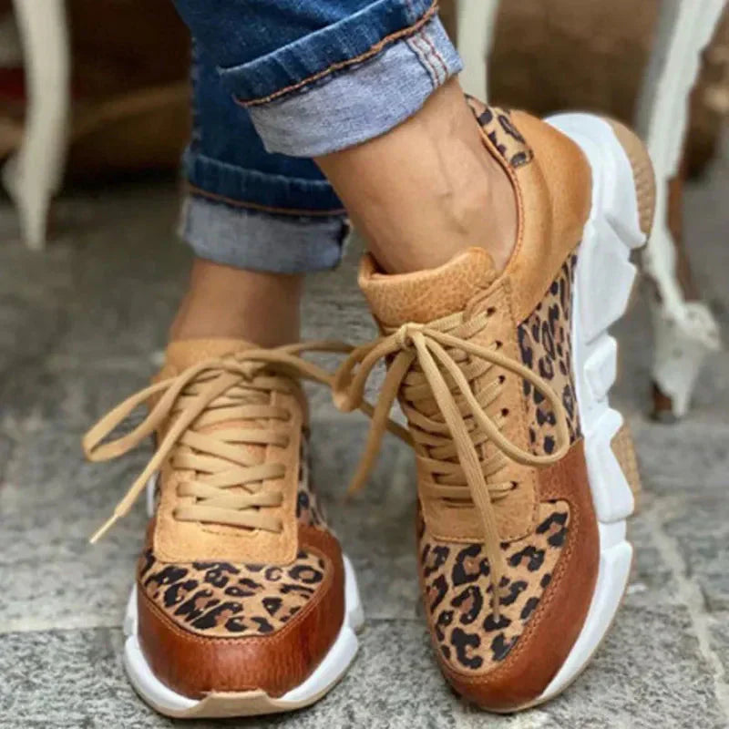 Cameron™ Femke | Comfortable leopard sneakers