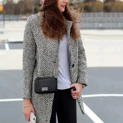 Cameron™ Fiona - Classic Houndstooth Coat