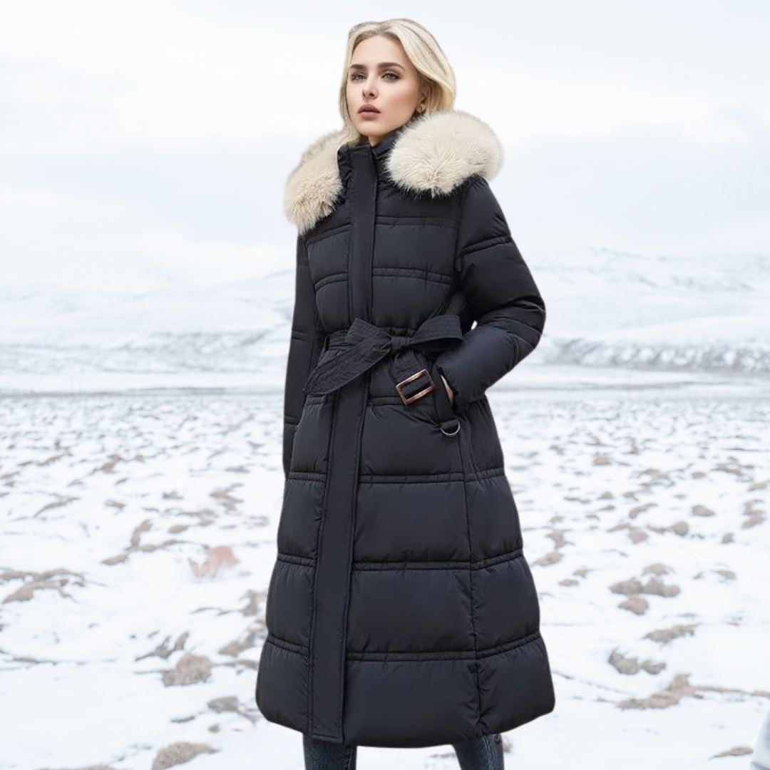 Cameron™ Lily - Luxurious Winter Parka With Fur Hood