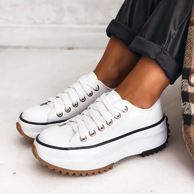 Cameron™ Marley | Leather platform sneakers