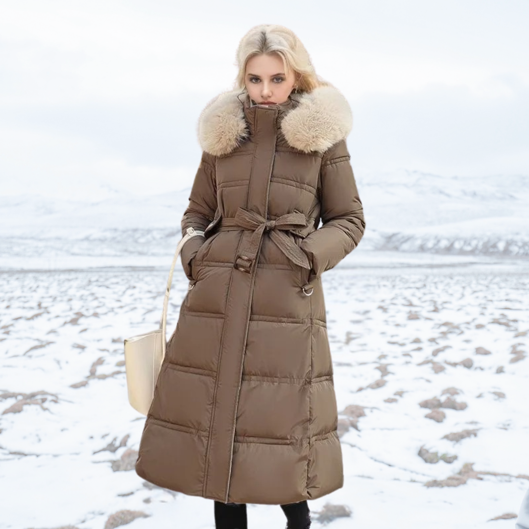 Cameron™ Lily - Luxurious Winter Parka With Fur Hood