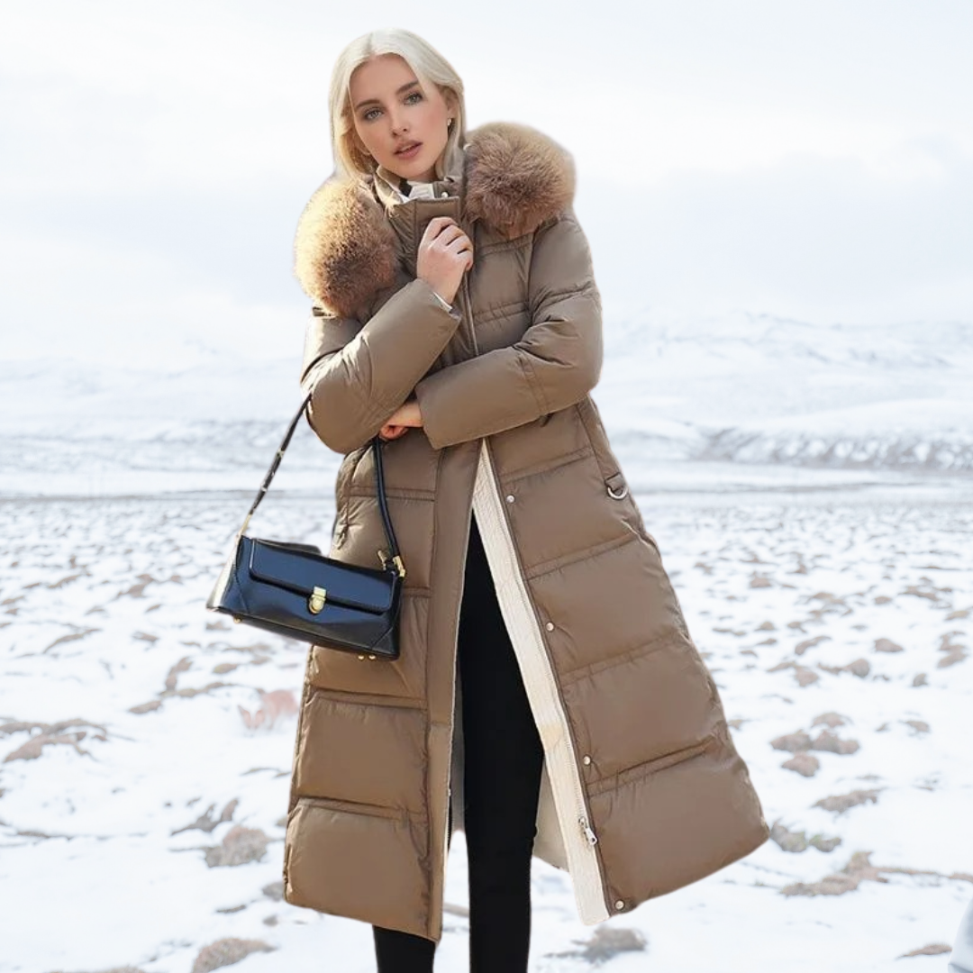 Cameron™ Lily - Luxurious Winter Parka With Fur Hood