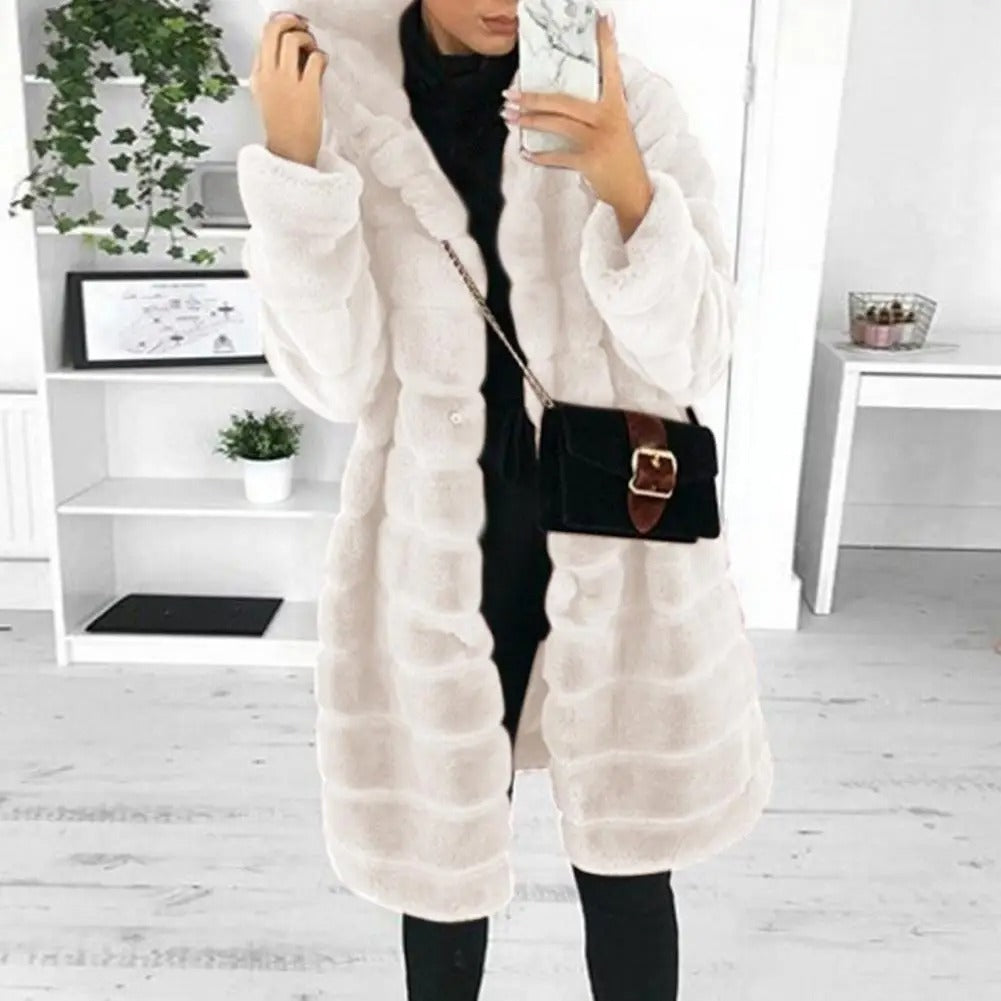 Cameron™ Ruby - Luxurious Warm Faux Fur Winter Coat