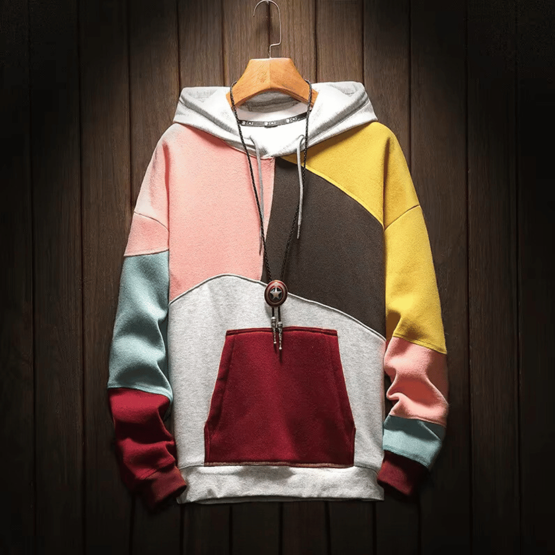 Cameron™ Ashley - Oversized Patchwork Hoodie