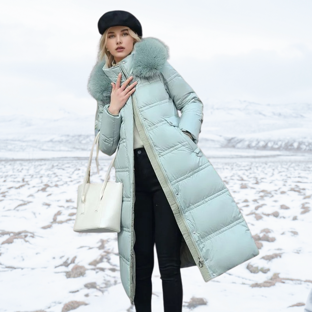 Cameron™ Lily - Luxurious Winter Parka With Fur Hood