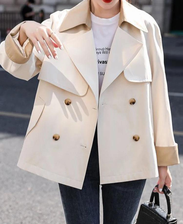 Cameron™ Alice - British Style Modern Windbreaker Trench Coat