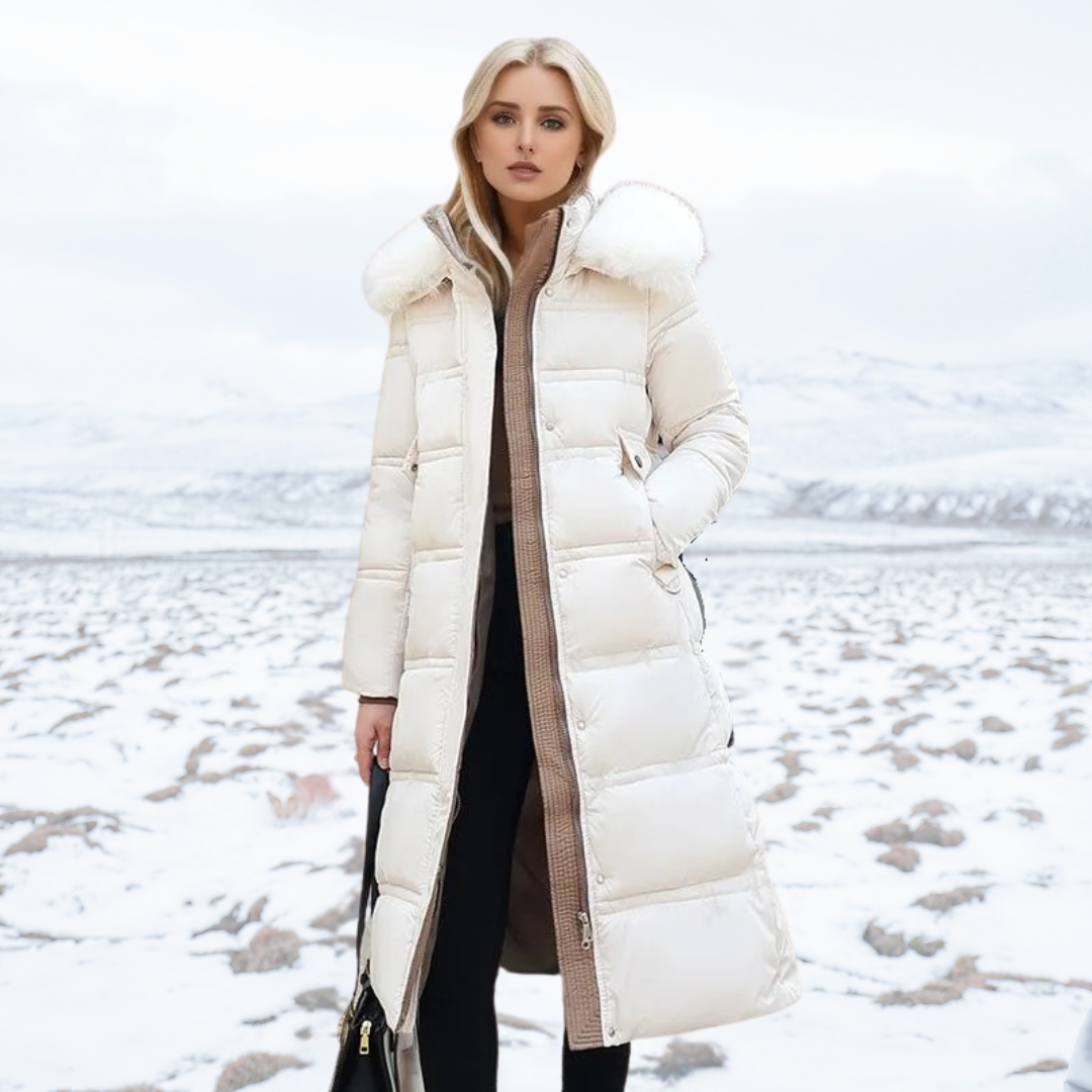 Cameron™ Lily - Luxurious Winter Parka With Fur Hood