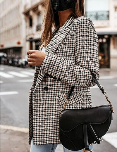 Cameron™ Emily - Stylish Checkered Blazer