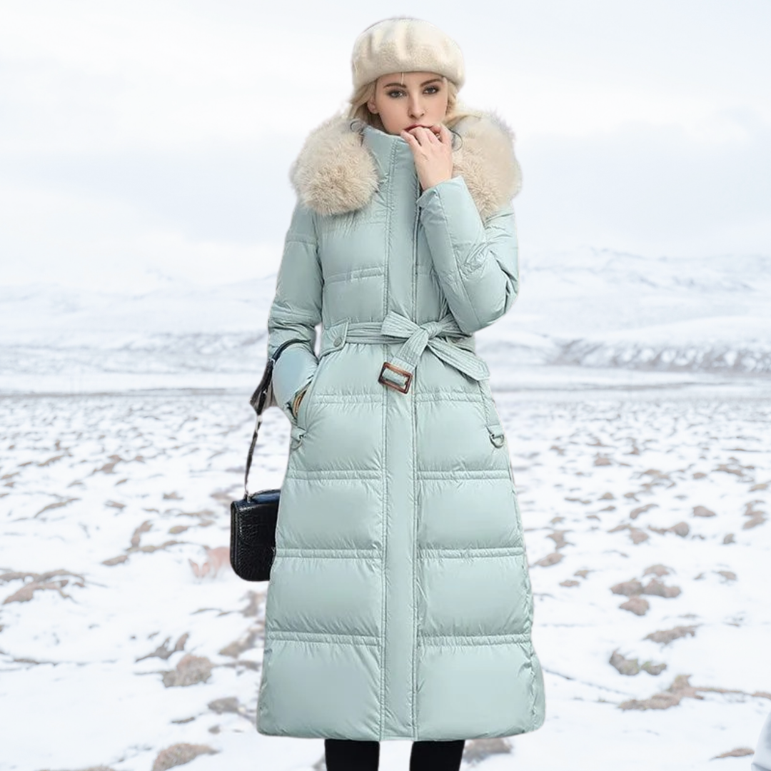 Cameron™ Lily - Luxurious Winter Parka With Fur Hood