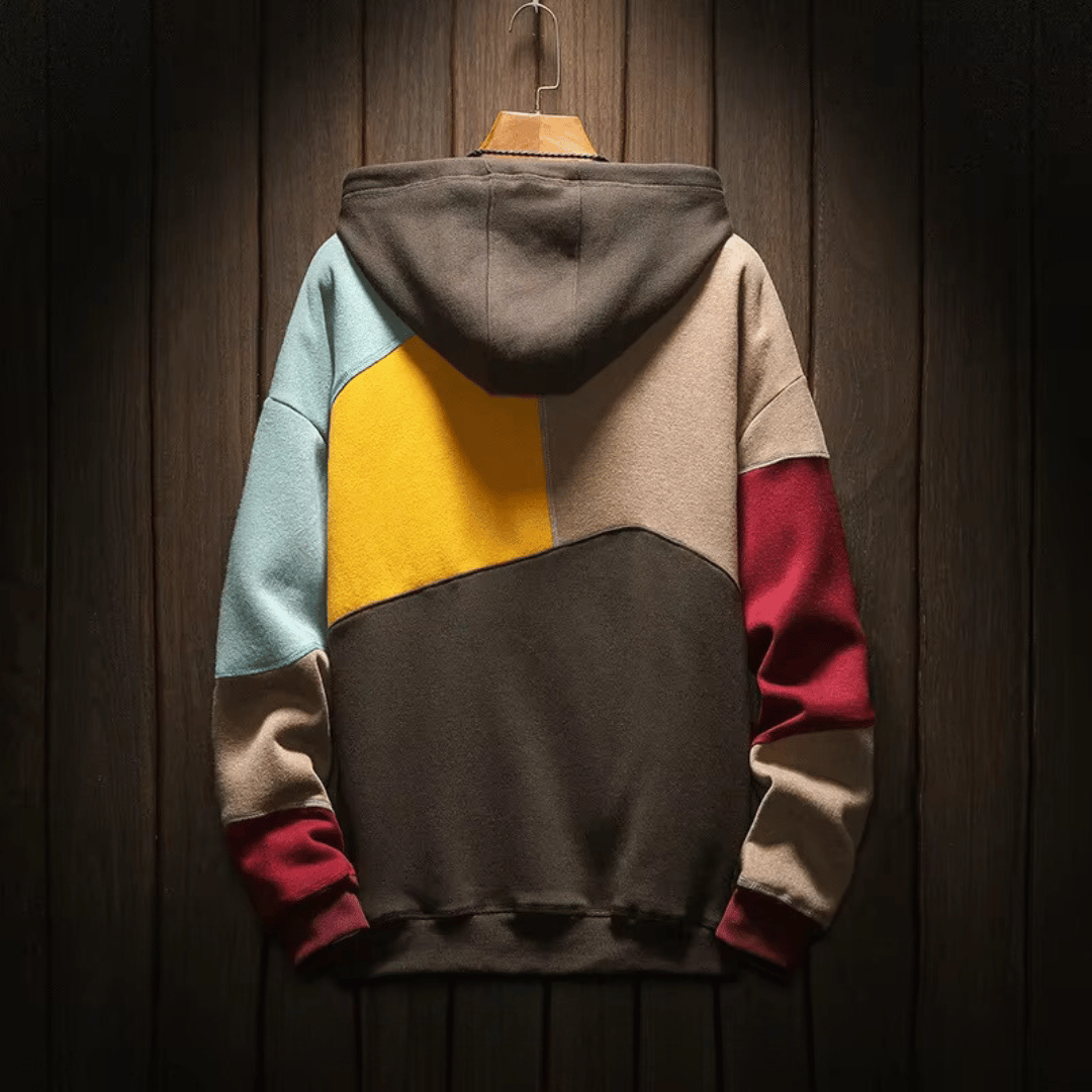 Cameron™ Ashley - Oversized Patchwork Hoodie