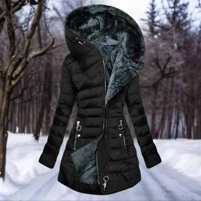 Cameron™ Ruby- Elegant Warm Plush Coat