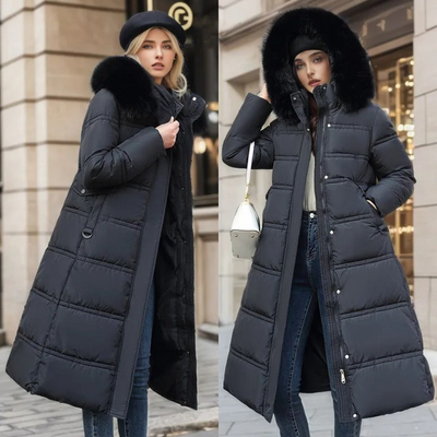 Cameron™ Lily - Luxurious Winter Parka With Fur Hood