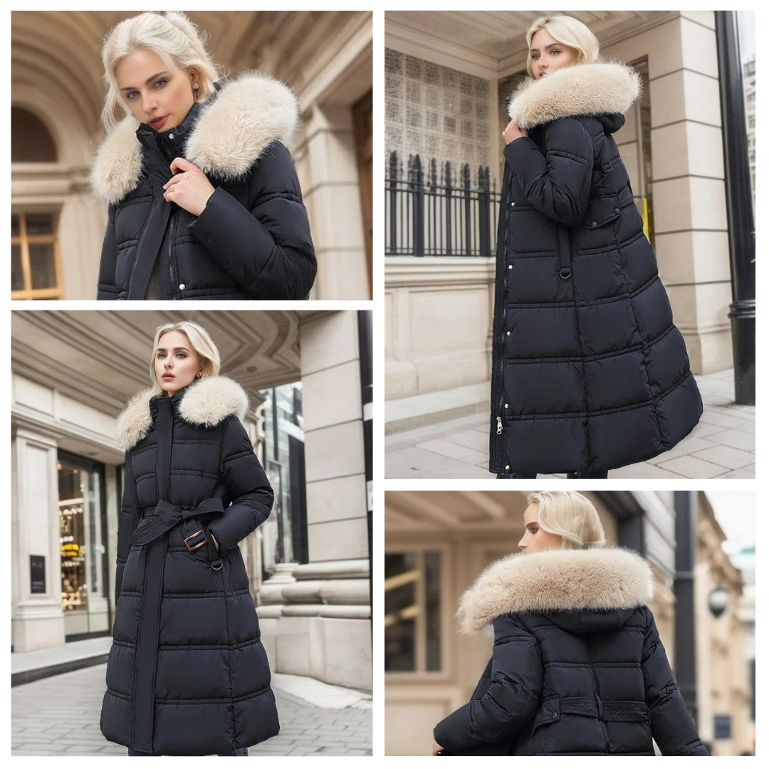 Cameron™ Lily - Luxurious Winter Parka With Fur Hood