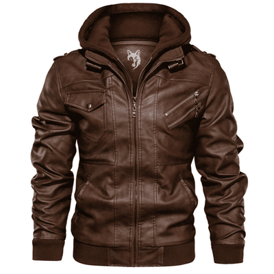 Cameron™ Max - Stylish Leather Bomber Jacket