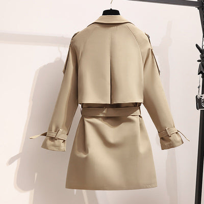 Cameron™ Mia- Stylish Double Breasted Loose Sleeve Trench Coat With Belt