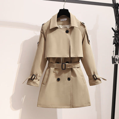 Cameron™ Mia- Stylish Double Breasted Loose Sleeve Trench Coat With Belt