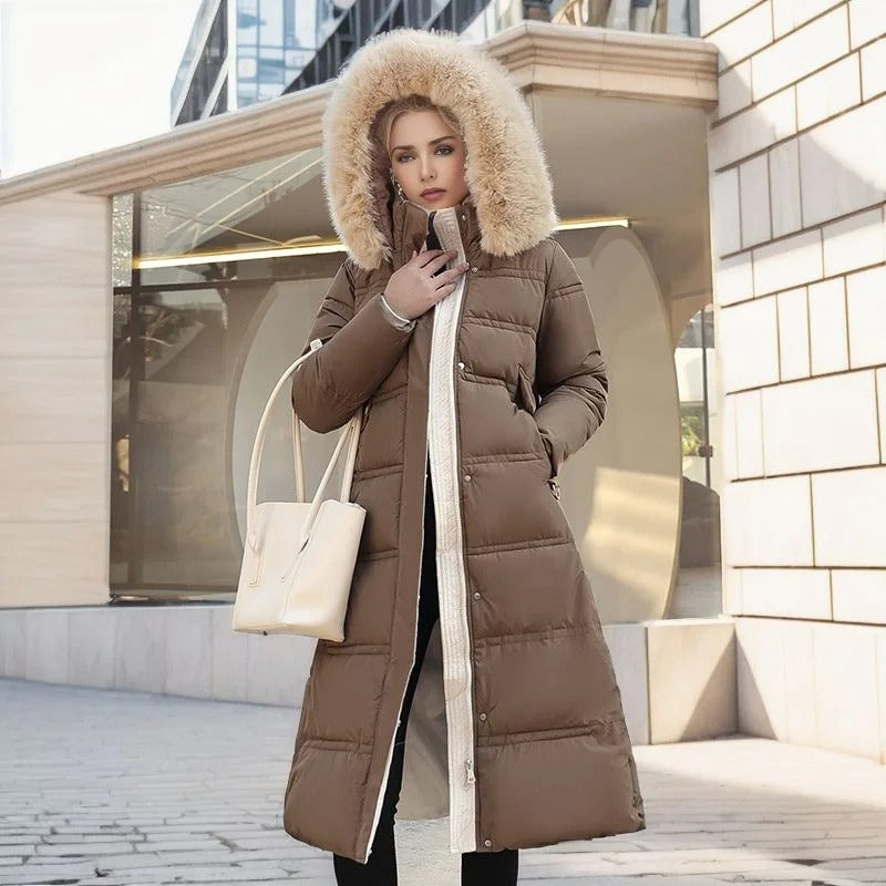 Cameron™ Lily - Luxurious Winter Parka With Fur Hood