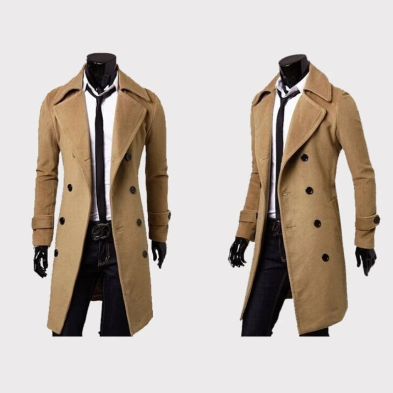 Cameron™ Samuel - Stylish Double Breasted Trench Coat