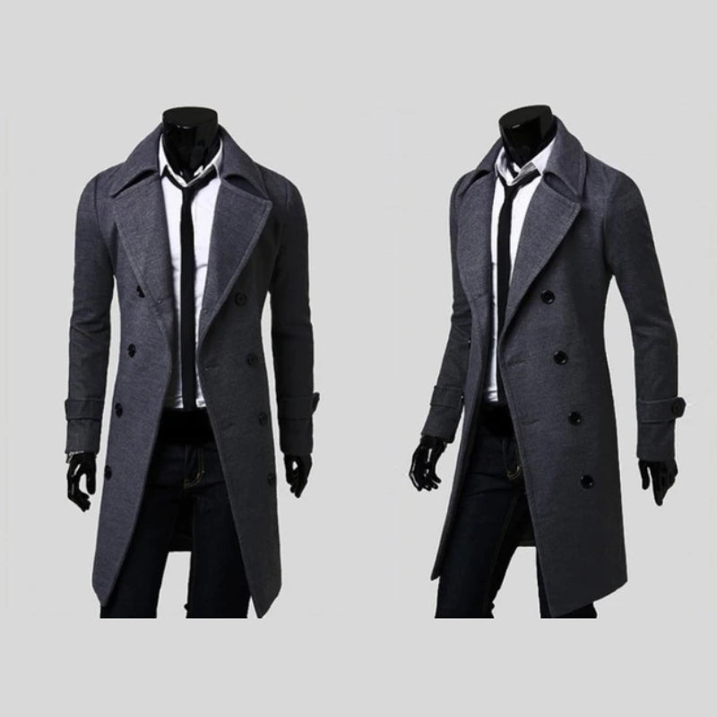 Cameron™ Samuel - Stylish Double Breasted Trench Coat