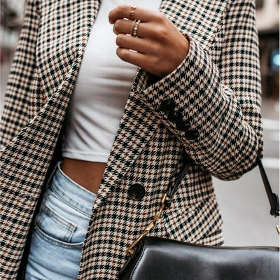 Cameron™ Emily - Stylish Checkered Blazer