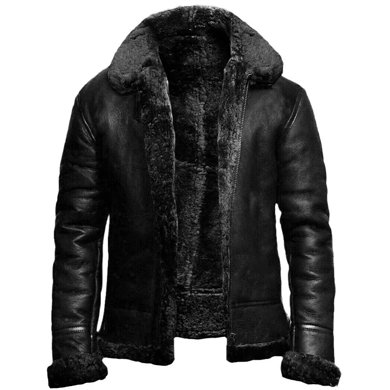 Cameron™ Max - Vegan Leather Winter Jacket