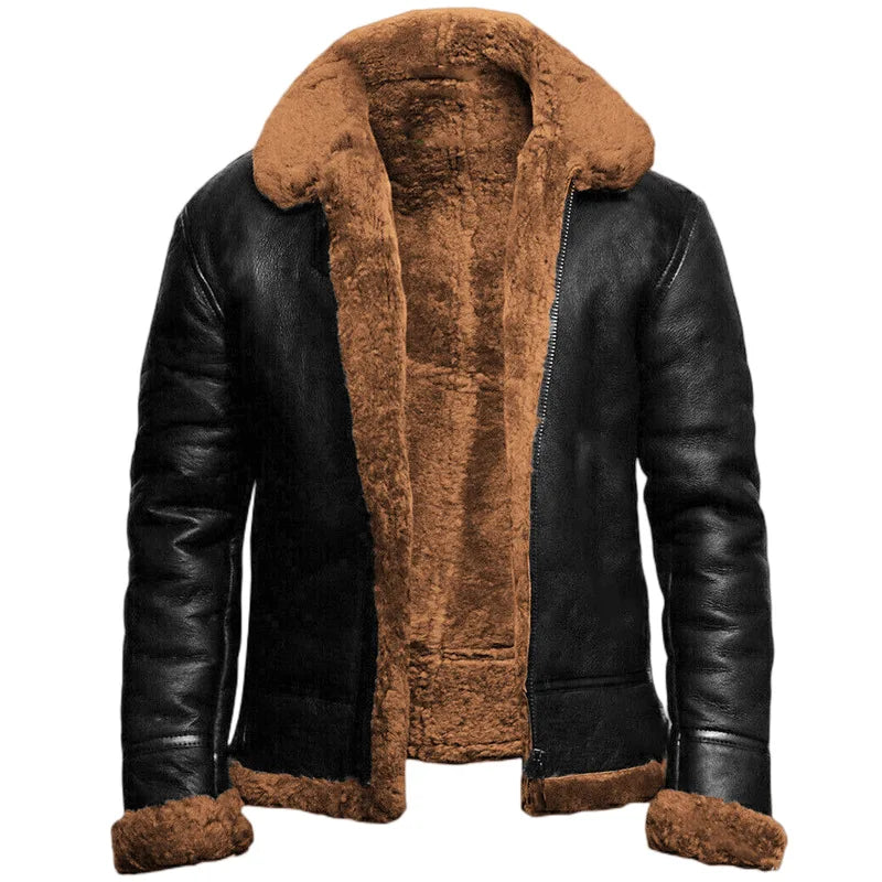 Cameron™ Max - Vegan Leather Winter Jacket