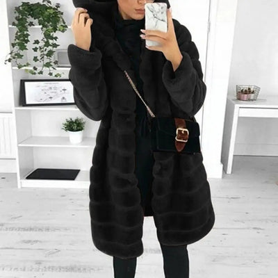 Cameron™ Ruby - Luxurious Warm Faux Fur Winter Coat