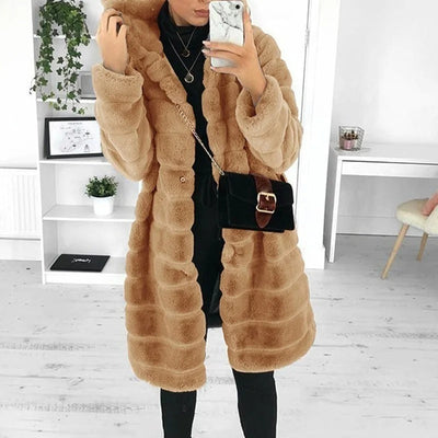 Cameron™ Ruby - Luxurious Warm Faux Fur Winter Coat