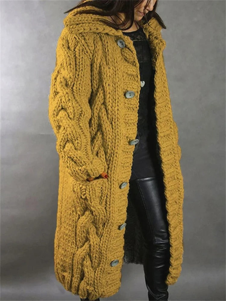 Cameron™  Florence - Long Comfortable Knitted Coat