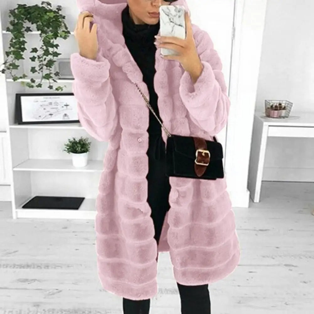 Cameron™ Ruby - Luxurious Warm Faux Fur Winter Coat