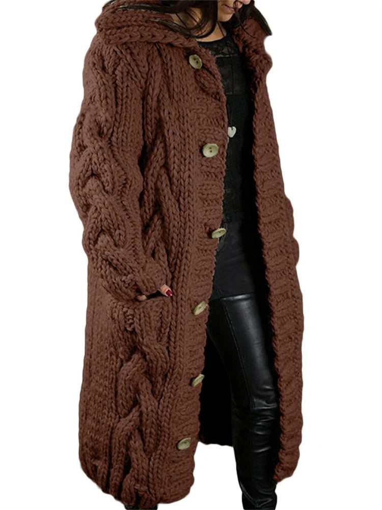 Cameron™  Florence - Long Comfortable Knitted Coat