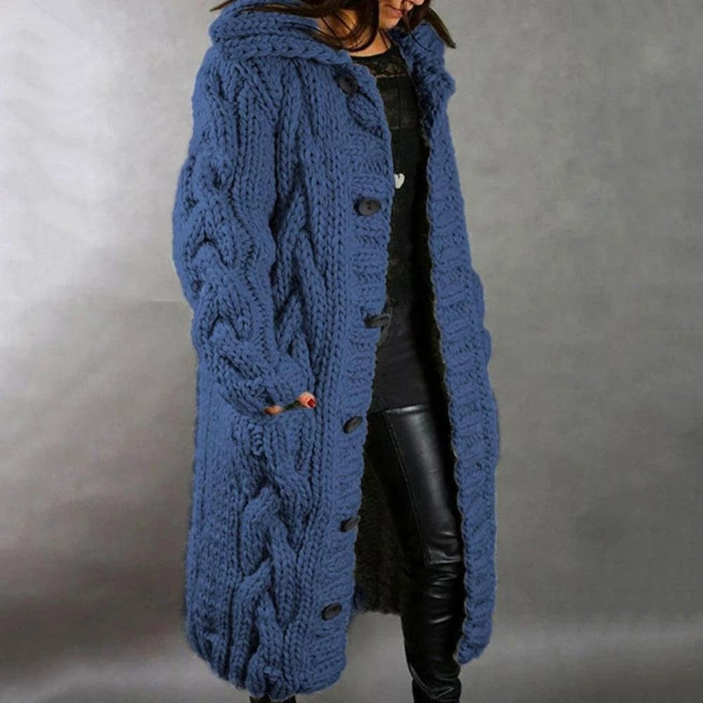 Cameron™  Florence - Long Comfortable Knitted Coat