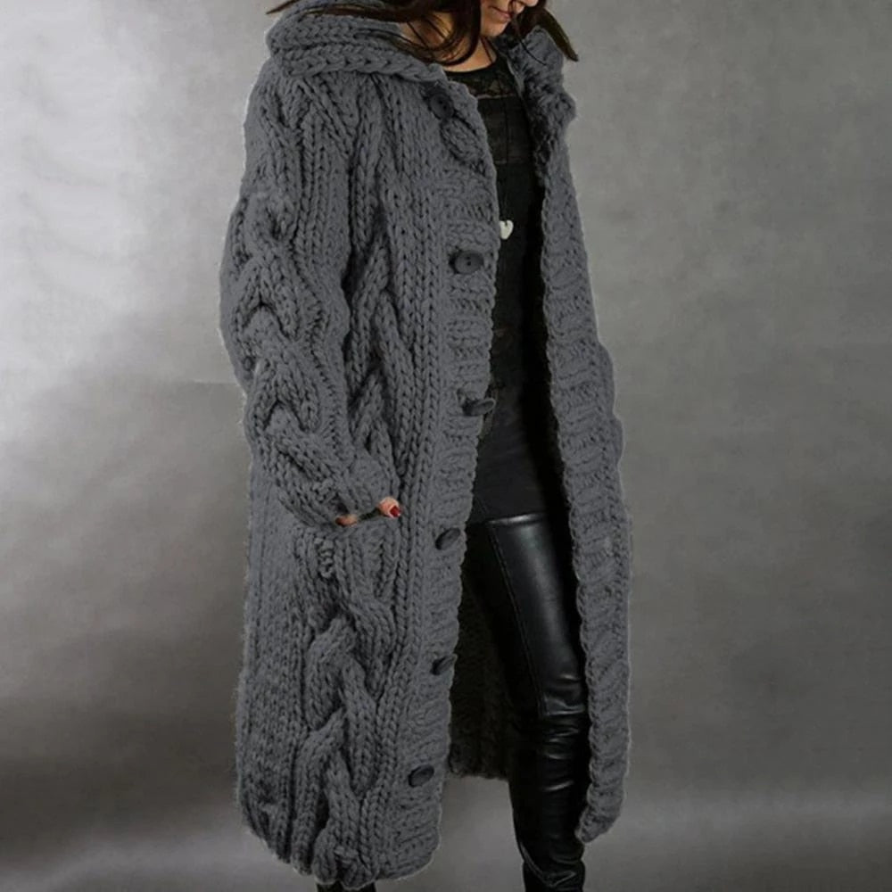 Cameron™  Florence - Long Comfortable Knitted Coat