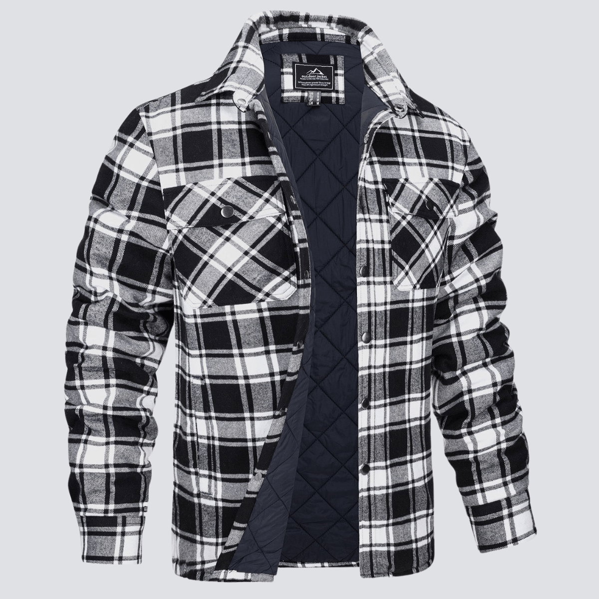 Cameron™ Louis - Super Warm Checkered Flannel Jacket