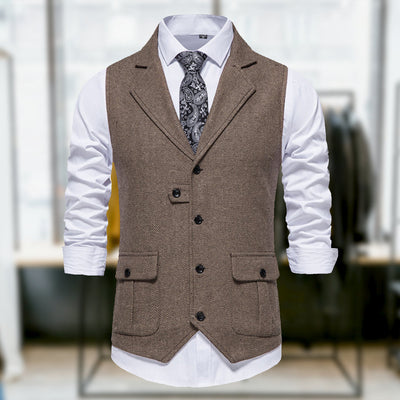 Cameron™ Oscar - Comfortable Classic Retro Style Vest with Pockets