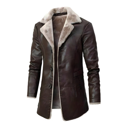 Cameron™ Alexander - Vintage Soft Faux Leather Winter Jacket