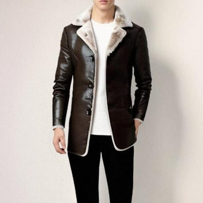 Cameron™ Alexander - Vintage Soft Faux Leather Winter Jacket