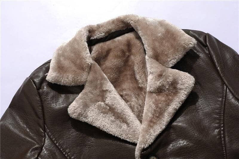 Cameron™ Alexander - Vintage Soft Faux Leather Winter Jacket