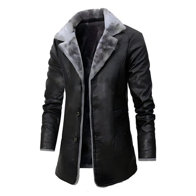 Cameron™ Alexander - Vintage Soft Faux Leather Winter Jacket